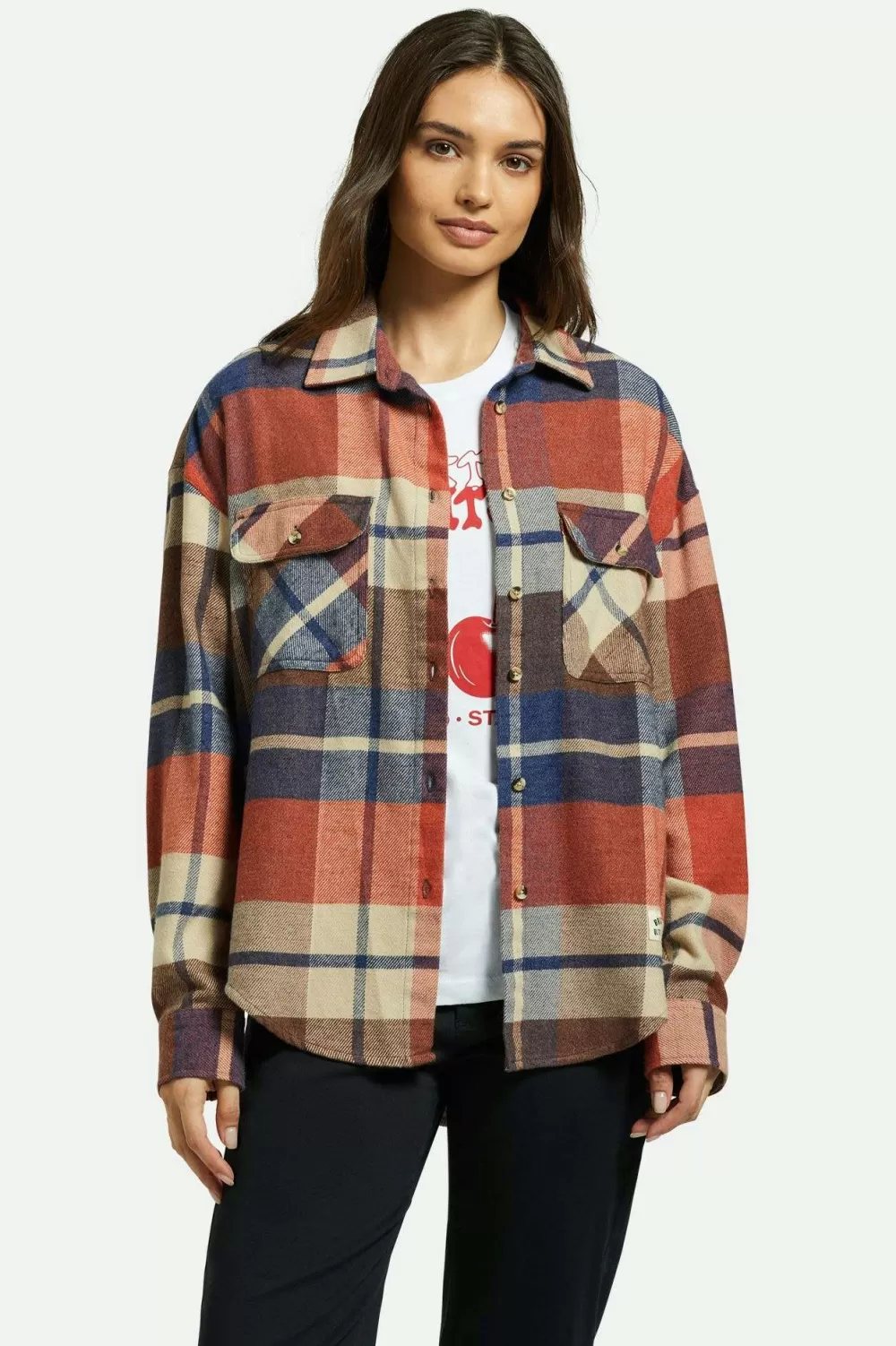 Brixton Bowery Women's Classic L/S Flannel^Women Tops | Flannels & Button-ups