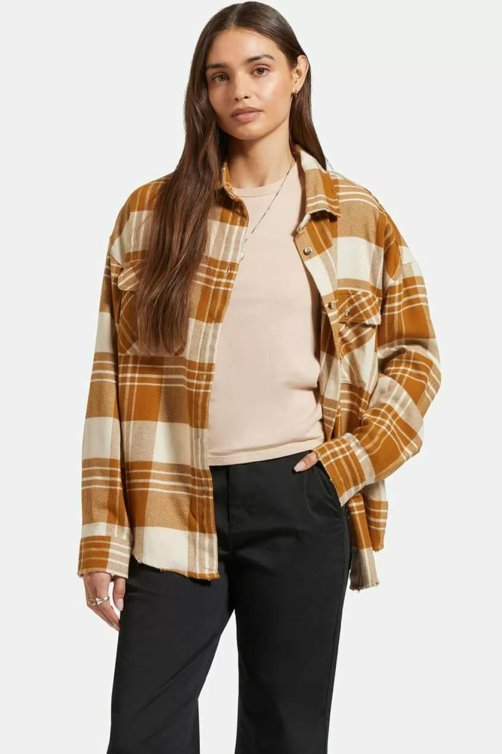 Brixton Bowery Women's Classic L/S Flannel^Women Tops | Flannels & Button-ups