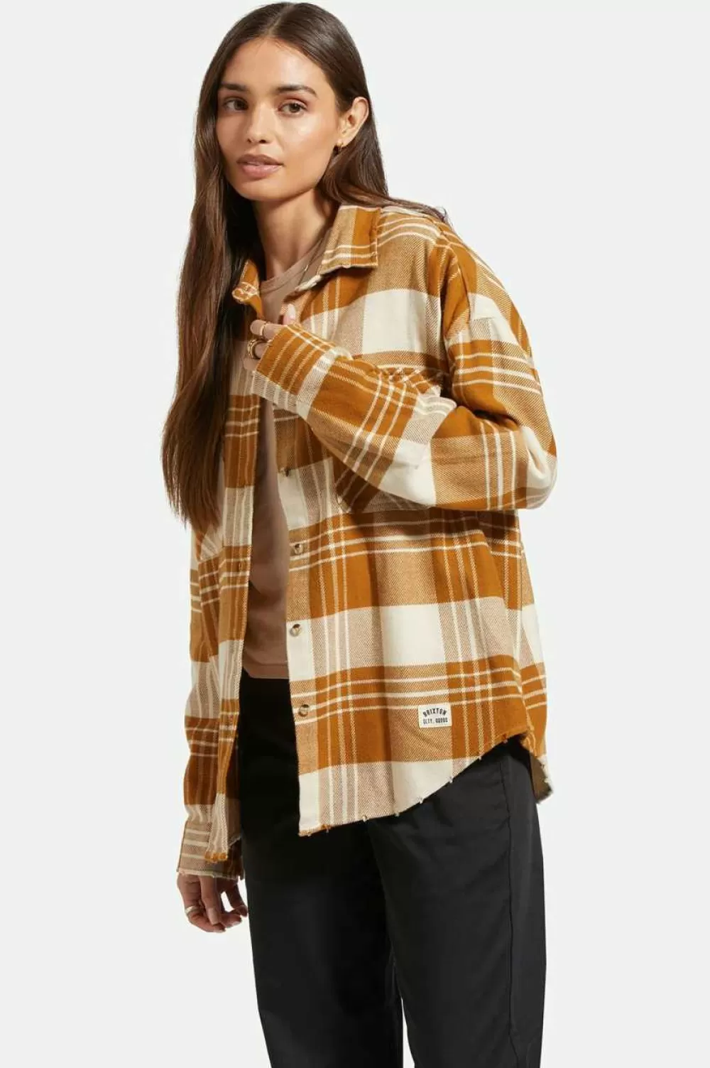 Brixton Bowery Women's Classic L/S Flannel^Women Tops | Flannels & Button-ups