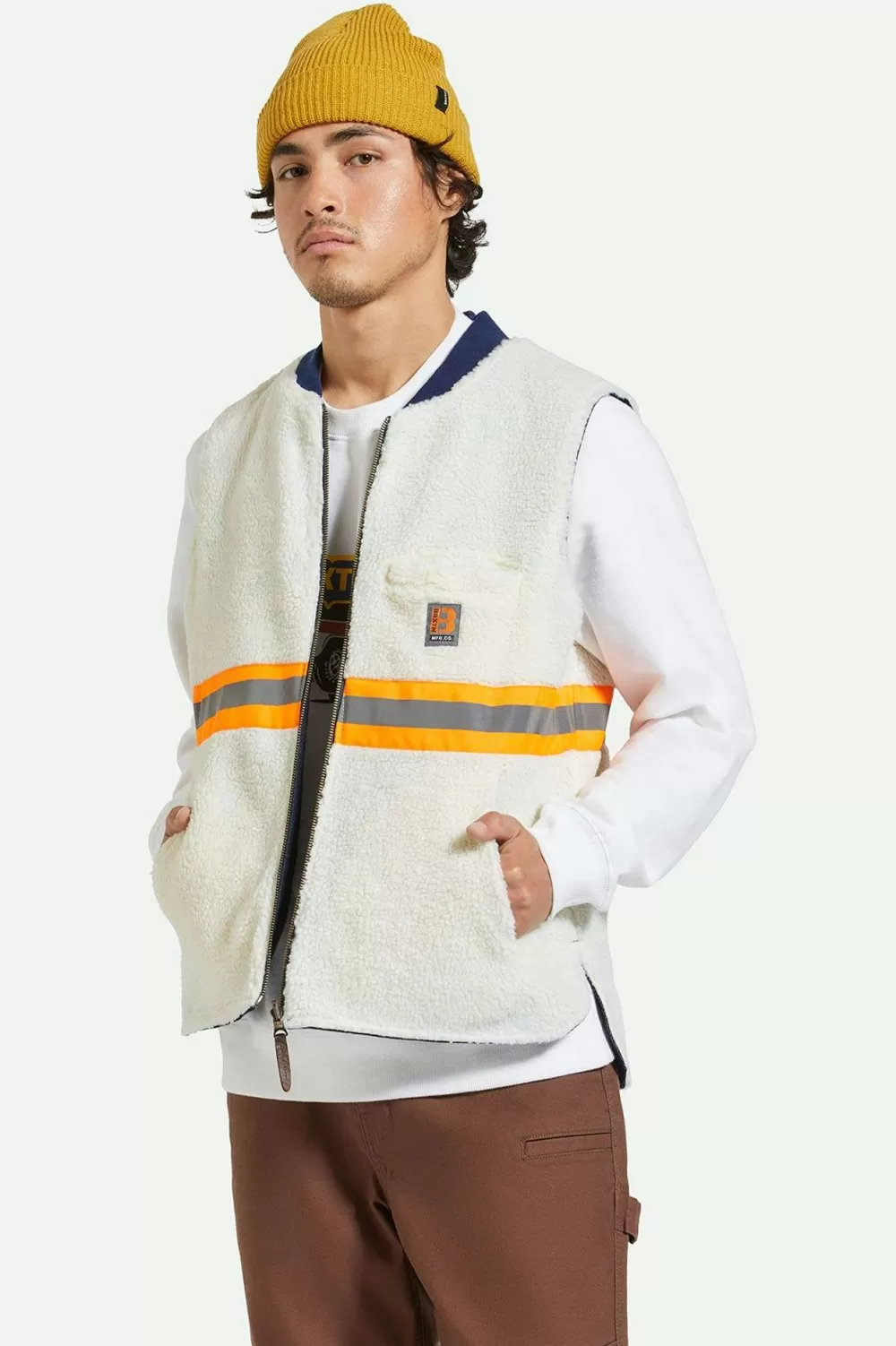 Brixton Builders Abraham Reversible Vest^ Jackets