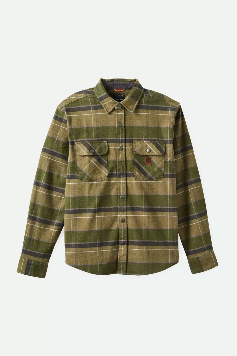 Brixton Builders Bowery Stretch Water Resistant L/S Flannel^ Button Ups | Flannels