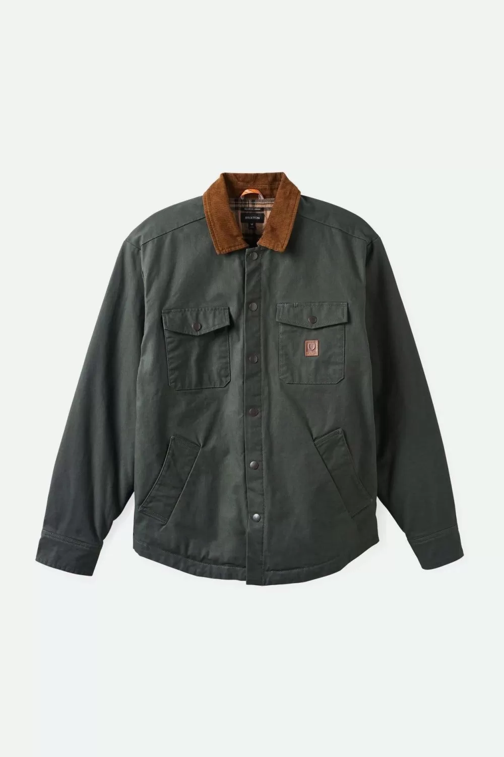 Brixton Builders Durham Waxed Canvas L/S Flannel Lined Jacket^ Jackets