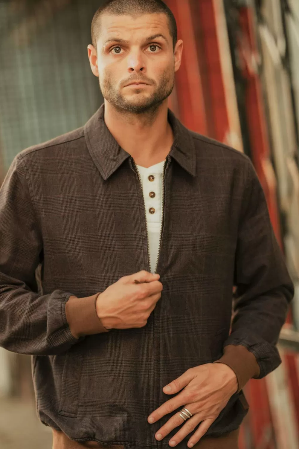 Brixton Dillinger Houndstooth Bomber Jacket^ Jackets