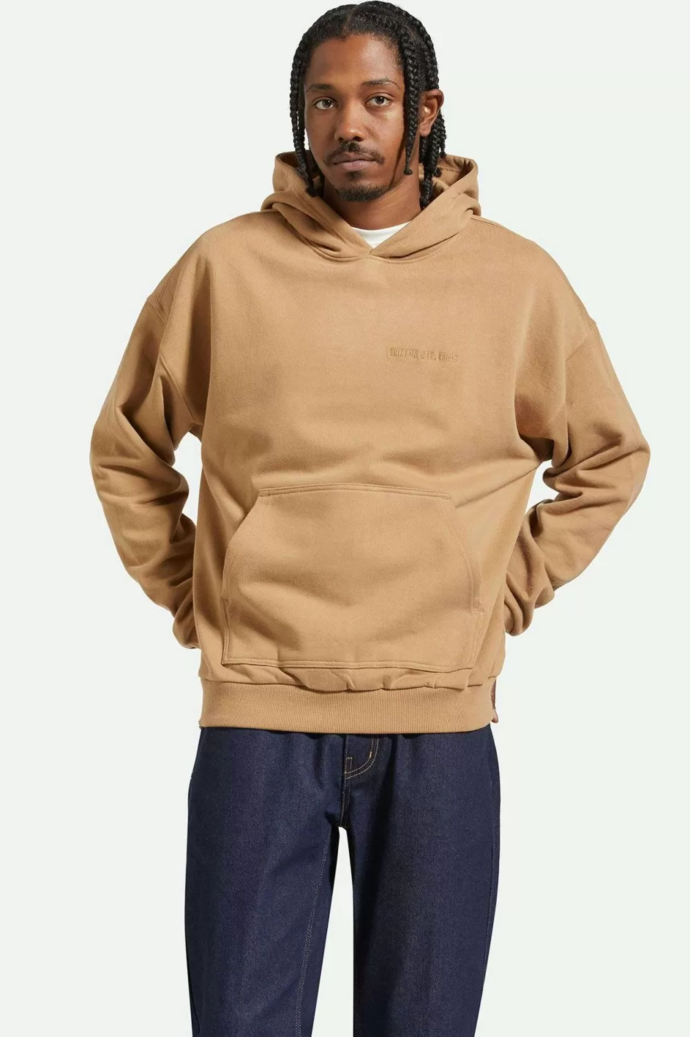 Brixton Embroidered Heavyweight Oversized Hoodie^ Sweatshirts, Hoodies & Sweaters