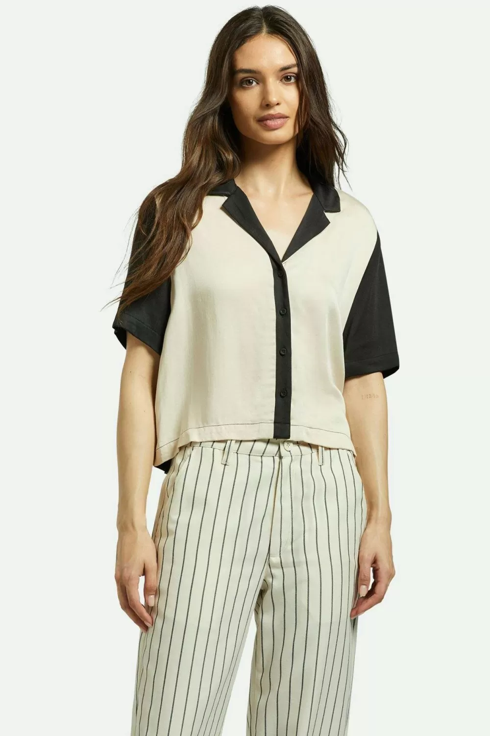 Brixton Silky S/S Bowling Shirt^Women Tops | Flannels & Button-ups