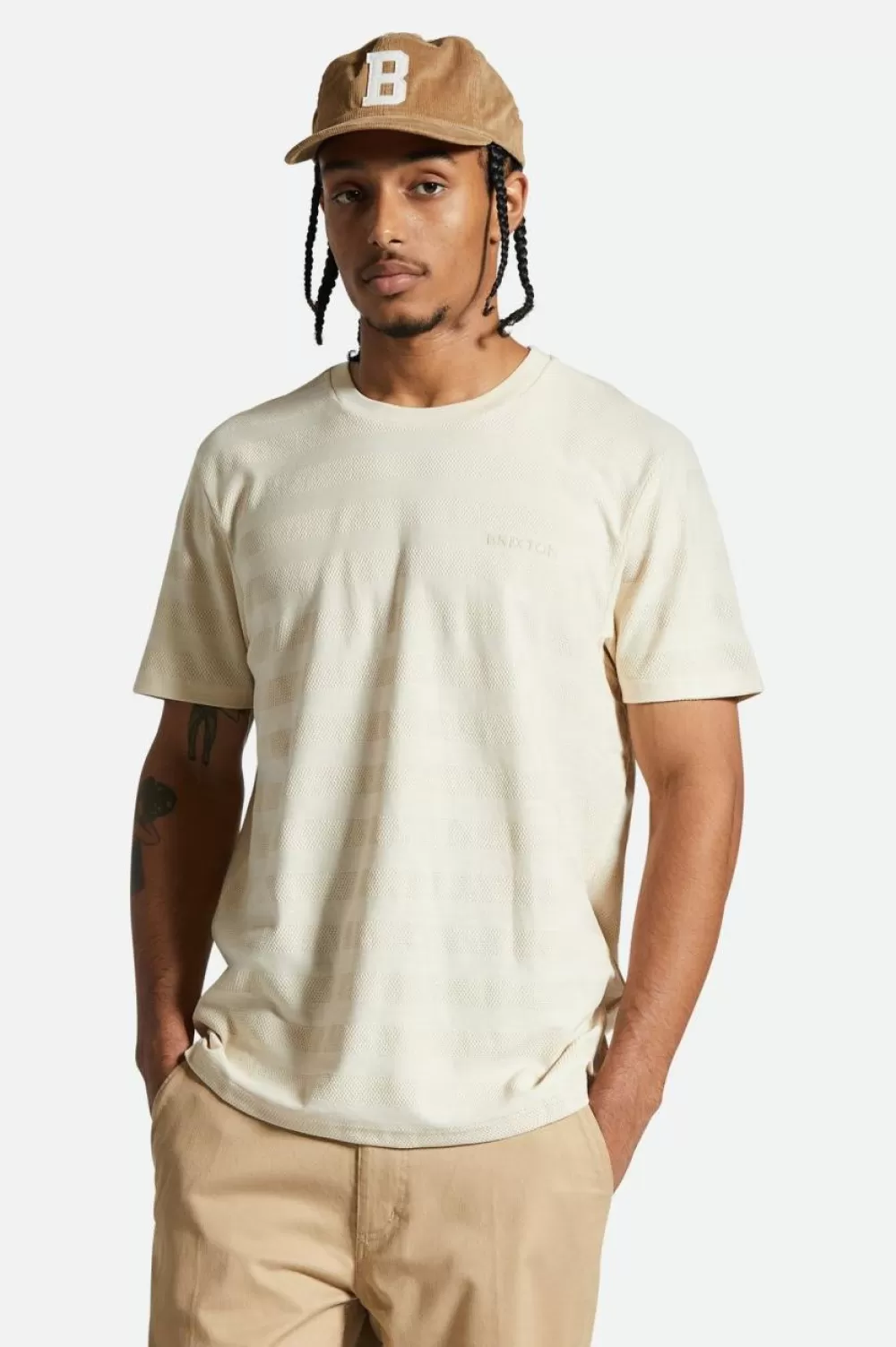 Brixton The City Jacquard Stripe S/S Tee^ T-Shirts