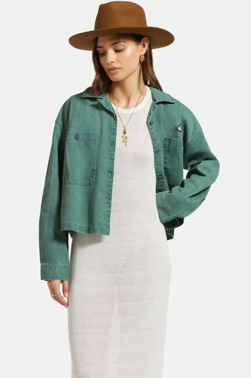 Brixton Utopia L/S Overshirt^Women Tops | Flannels & Button-ups
