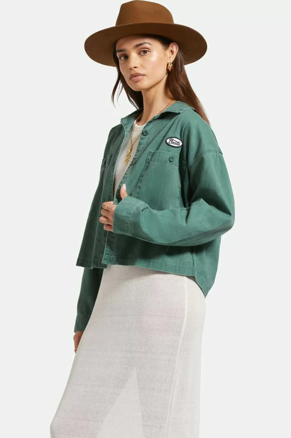 Brixton Utopia L/S Overshirt^Women Tops | Flannels & Button-ups