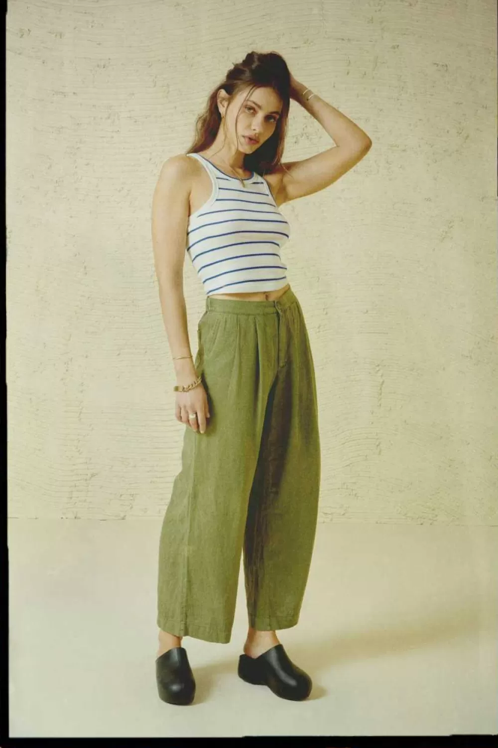 Brixton Vintage Linen Blend Wide Leg Pant^Women Pants