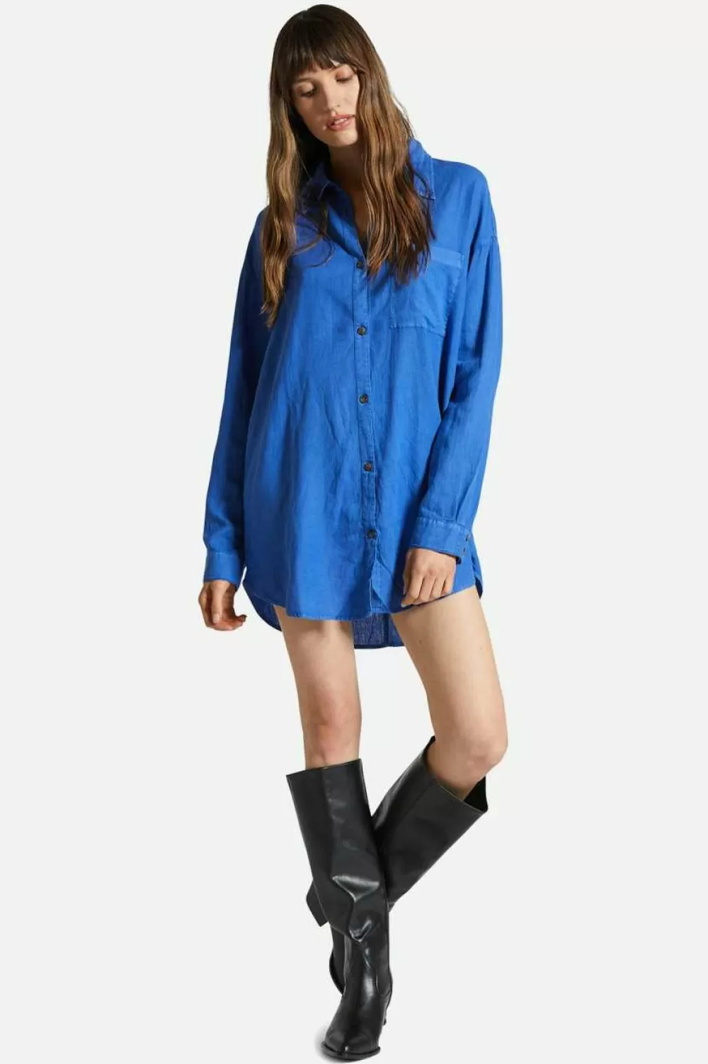 Brixton Vintage Linen L/S Woven Shirtdress^Women Dresses & Skirts | Tops